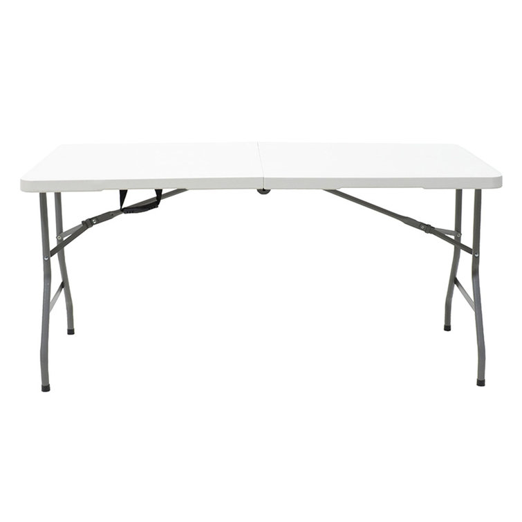 Dakota Fields Aum 240Cm Plastic Rectangular FoldinHalf Portable Folding Table Wayfair.co.uk